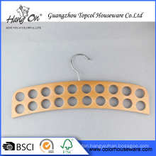 Special shape hot selling household wooden hanger for Tie/Belt